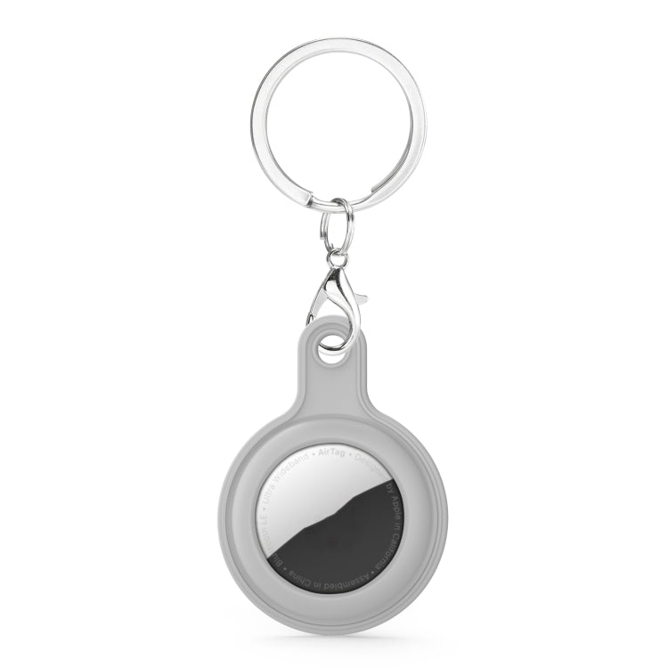 Gel Leather Case Cover with Switchable Keychain Ring for AirTag