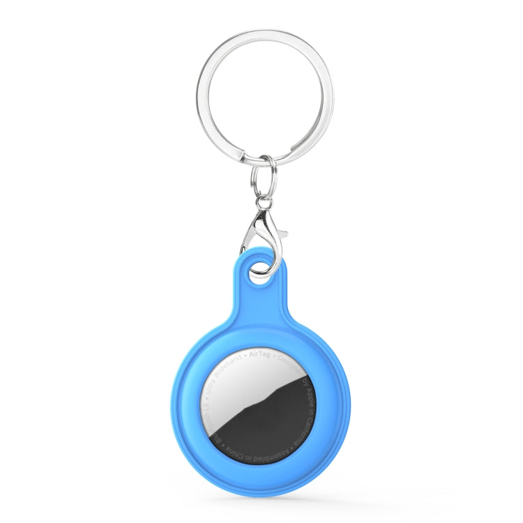 Gel Leather Case Cover with Switchable Keychain Ring for AirTag