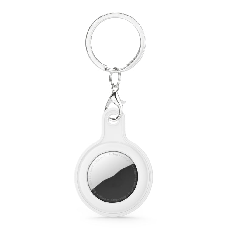 Gel Leather Case Cover with Switchable Keychain Ring for AirTag