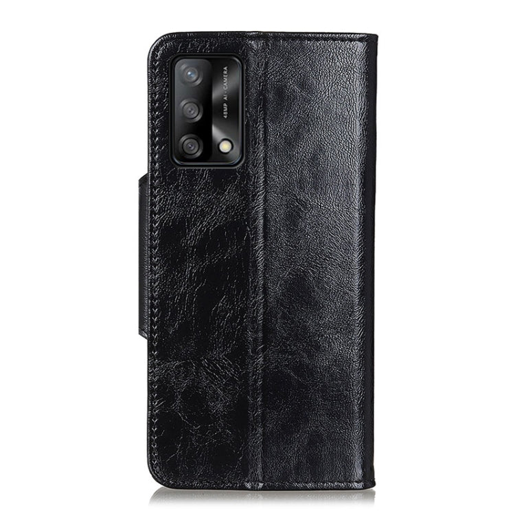 For OPPO F19 Crazy Horse Texture Magnetic Buckle Horizontal Flip Leather Case with Holder & 6-Card Slots & Wallet