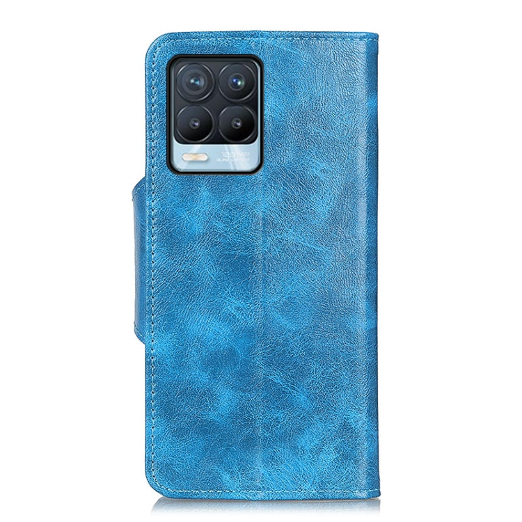 For OPPO Realme 8 / Realme 8 Pro Crazy Horse Texture Magnetic Buckle Horizontal Flip Leather Case with Holder & 6-Card Slots & Wallet