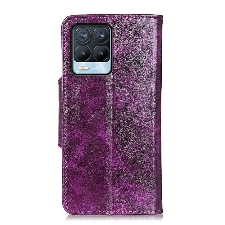 For OPPO Realme 8 / Realme 8 Pro Crazy Horse Texture Magnetic Buckle Horizontal Flip Leather Case with Holder & 6-Card Slots & Wallet