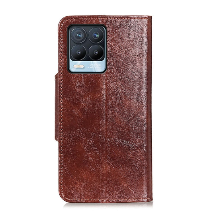 For OPPO Realme 8 / Realme 8 Pro Crazy Horse Texture Magnetic Buckle Horizontal Flip Leather Case with Holder & 6-Card Slots & Wallet