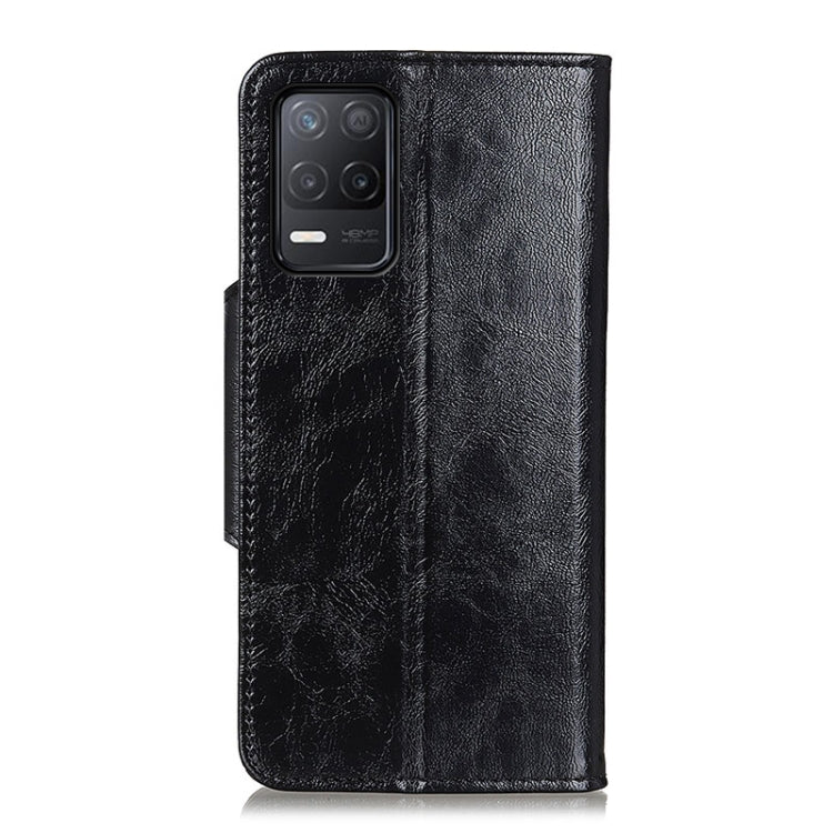 For OPPO Realme V13 5G / Realme 8 5G Crazy Horse Texture Magnetic Buckle Horizontal Flip Leather Case with Holder & 6-Card Slots & Wallet