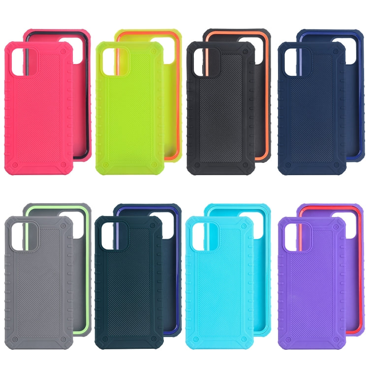 For iPhone 12 mini Diamond Texture 360 Degree All-inclusive Shockproof Skidproof TPU Case