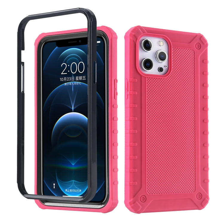 For iPhone 12 Pro Max Diamond Texture 360 Degree All-inclusive Shockproof Skidproof TPU Case