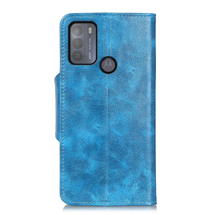 For Motorola Moto G50 Crazy Horse Texture Magnetic Buckle Horizontal Flip Leather Case with Holder & 6-Card Slots & Wallet