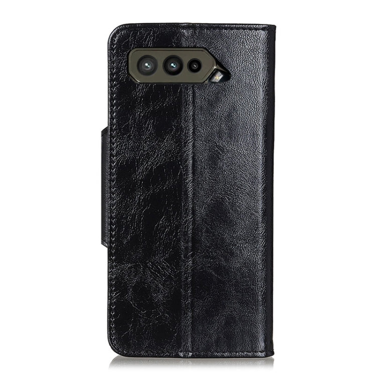 For Asus ROG Phone 5 / 5 Pro / 5 Ultimate Crazy Horse Texture Magnetic Buckle Horizontal Flip Leather Case with Holder & 6-Card Slots & Wallet