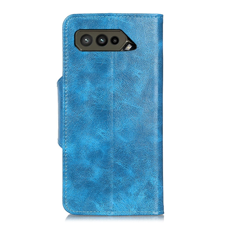 For Asus ROG Phone 5 / 5 Pro / 5 Ultimate Crazy Horse Texture Magnetic Buckle Horizontal Flip Leather Case with Holder & 6-Card Slots & Wallet