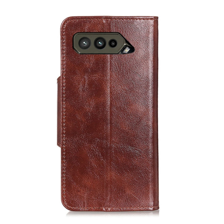 For Asus ROG Phone 5 / 5 Pro / 5 Ultimate Crazy Horse Texture Magnetic Buckle Horizontal Flip Leather Case with Holder & 6-Card Slots & Wallet