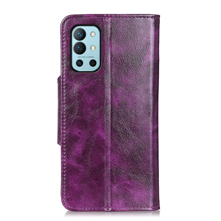 For OnePlus 9R Crazy Horse Texture Magnetic Buckle Horizontal Flip Leather Case with Holder & 6-Card Slots & Wallet