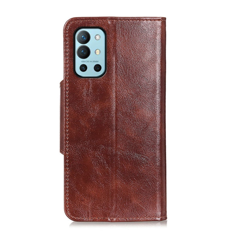 For OnePlus 9R Crazy Horse Texture Magnetic Buckle Horizontal Flip Leather Case with Holder & 6-Card Slots & Wallet
