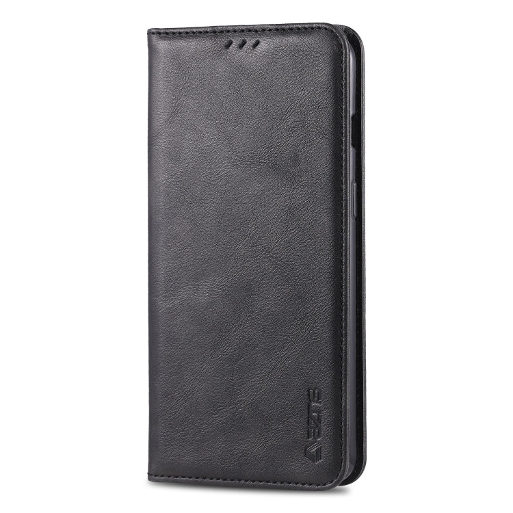 For OnePlus 7 AZNS Retro Texture Magnetic Horizontal Flip PU Leather Case with Holder & Card Slots & Photo Frame