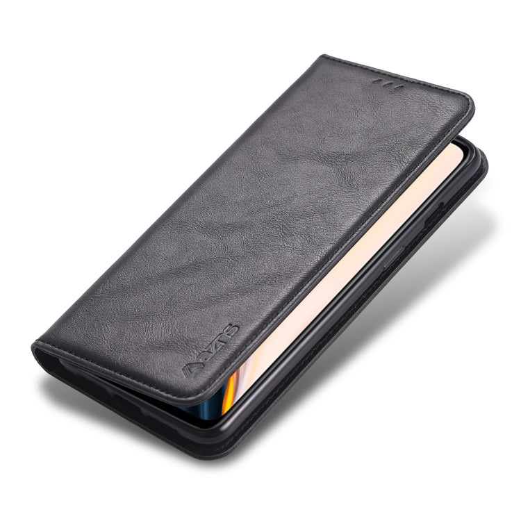 For OnePlus 7 AZNS Retro Texture Magnetic Horizontal Flip PU Leather Case with Holder & Card Slots & Photo Frame