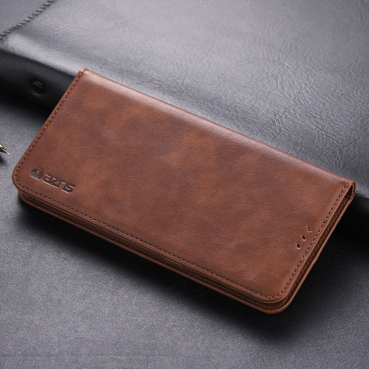 For OnePlus 7 AZNS Retro Texture Magnetic Horizontal Flip PU Leather Case with Holder & Card Slots & Photo Frame