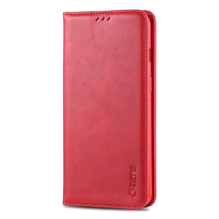 For OnePlus 7 AZNS Retro Texture Magnetic Horizontal Flip PU Leather Case with Holder & Card Slots & Photo Frame