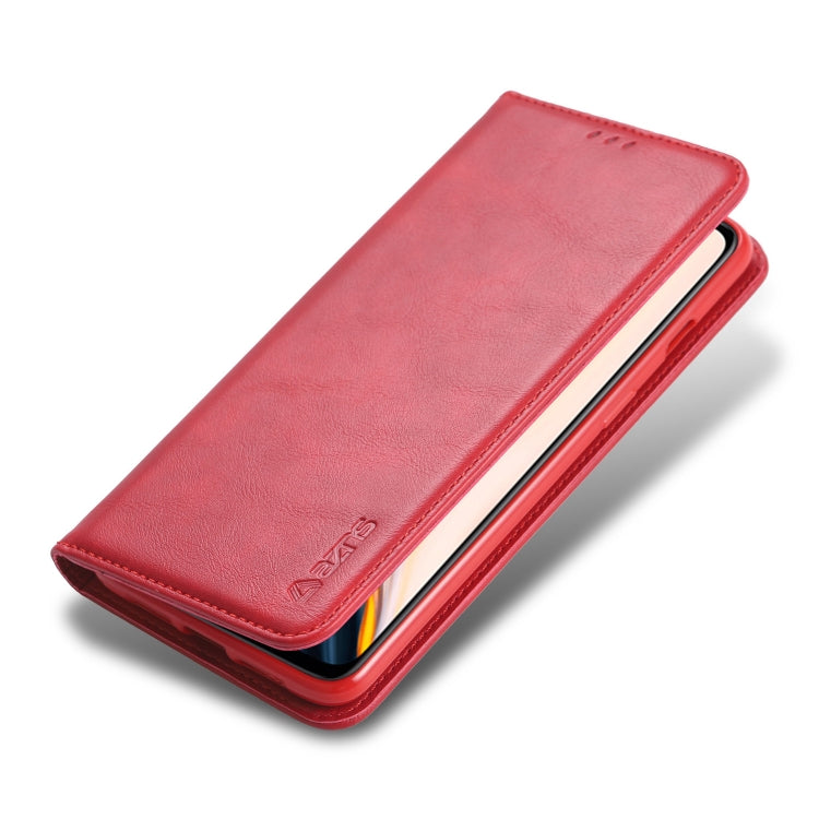 For OnePlus 7 AZNS Retro Texture Magnetic Horizontal Flip PU Leather Case with Holder & Card Slots & Photo Frame