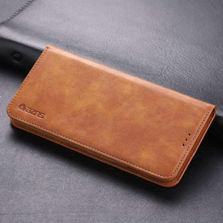 For OnePlus 7 AZNS Retro Texture Magnetic Horizontal Flip PU Leather Case with Holder & Card Slots & Photo Frame