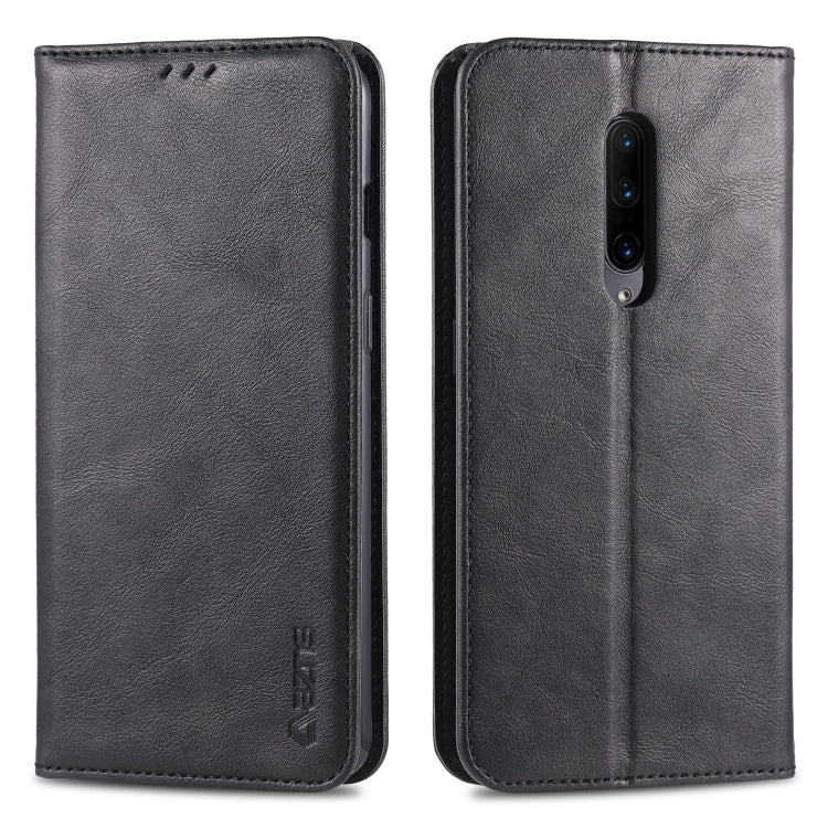 For OnePlus 7 Pro AZNS Retro Texture Magnetic Horizontal Flip PU Leather Case with Holder & Card Slots & Photo Frame