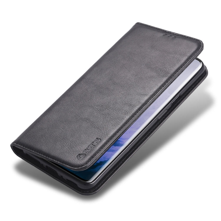 For OnePlus 7 Pro AZNS Retro Texture Magnetic Horizontal Flip PU Leather Case with Holder & Card Slots & Photo Frame