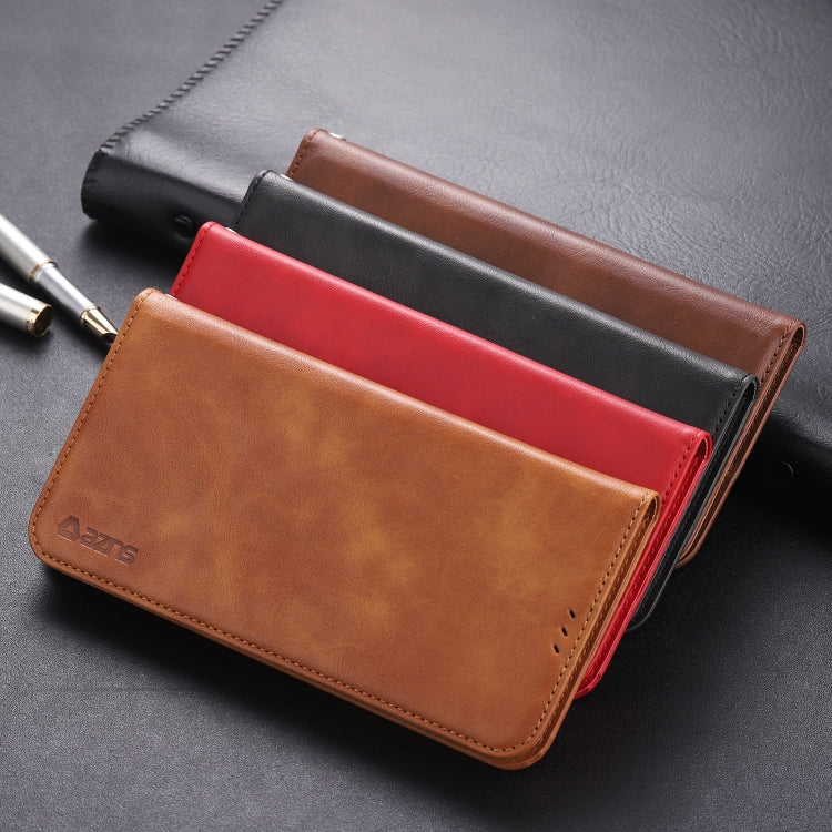 For OnePlus 7 Pro AZNS Retro Texture Magnetic Horizontal Flip PU Leather Case with Holder & Card Slots & Photo Frame