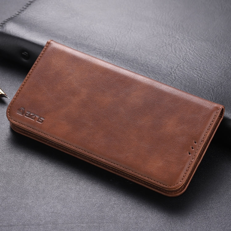 For OnePlus 7 Pro AZNS Retro Texture Magnetic Horizontal Flip PU Leather Case with Holder & Card Slots & Photo Frame