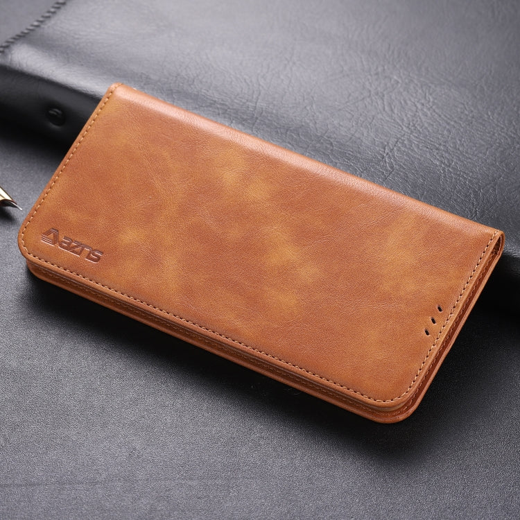 For OnePlus 7 Pro AZNS Retro Texture Magnetic Horizontal Flip PU Leather Case with Holder & Card Slots & Photo Frame