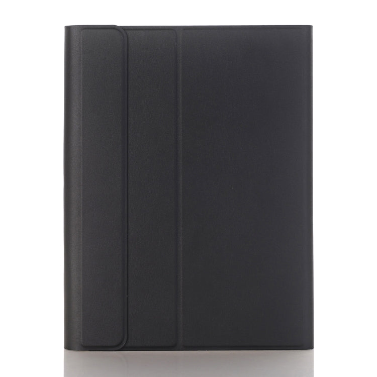 YA098B Detachable Lambskin Texture Round Keycap Bluetooth Keyboard Leather Tablet Case with Pen Slot & Stand For iPad Air 4 10.9 inch (2020) / Pro 11 inch (2020) & (2018)
