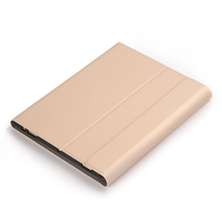 YA098B Detachable Lambskin Texture Round Keycap Bluetooth Keyboard Leather Tablet Case with Pen Slot & Stand For iPad Air 4 10.9 inch (2020) / Pro 11 inch (2020) & (2018)