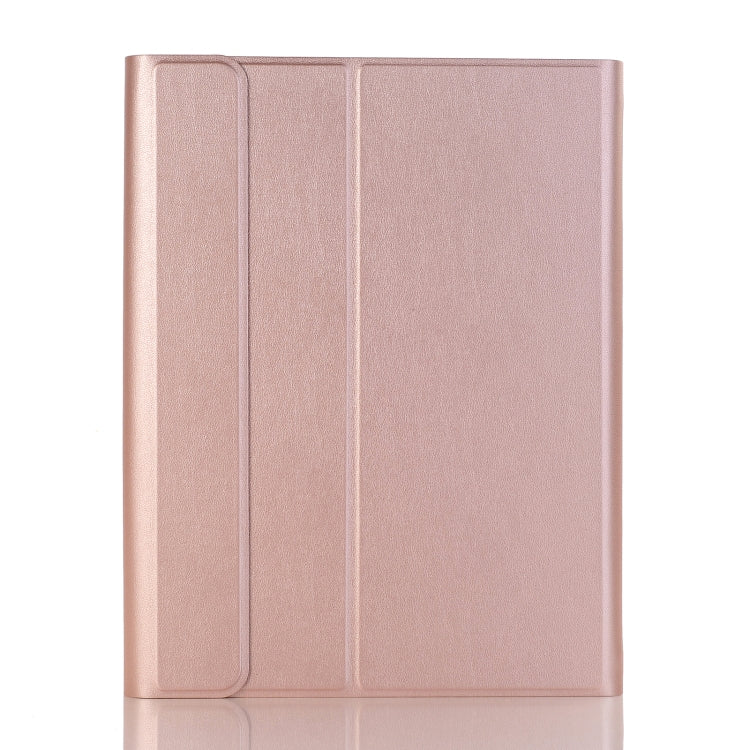 YA098B Detachable Lambskin Texture Round Keycap Bluetooth Keyboard Leather Tablet Case with Pen Slot & Stand For iPad Air 4 10.9 inch (2020) / Pro 11 inch (2020) & (2018)