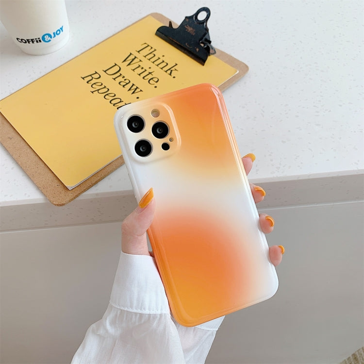 For iPhone 11 Colorful Halo Dyed Stripe Straight Edge Magic Cube Protective Case