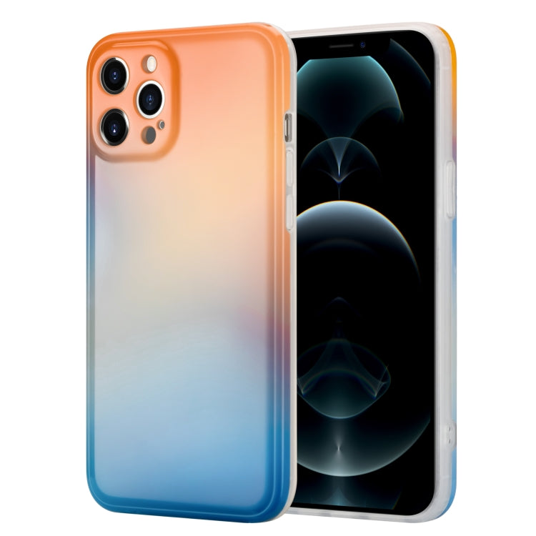 For iPhone 11 Colorful Halo Dyed Stripe Straight Edge Magic Cube Protective Case