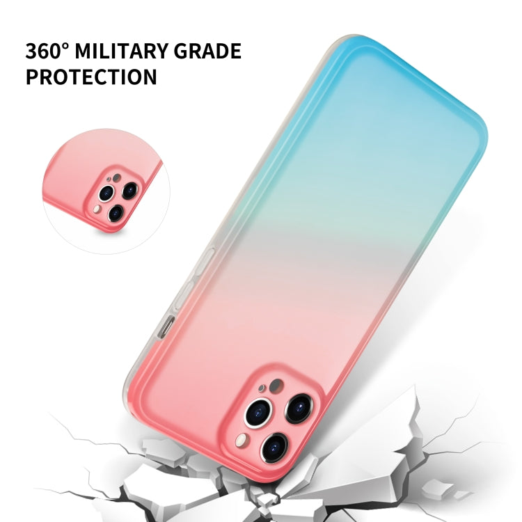 For iPhone 11 Pro Colorful Halo Dyed Stripe Straight Edge Magic Cube Protective Case