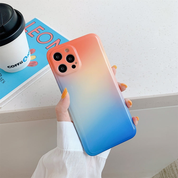 For iPhone 11 Pro Max Colorful Halo Dyed Stripe Straight Edge Magic Cube Protective Case