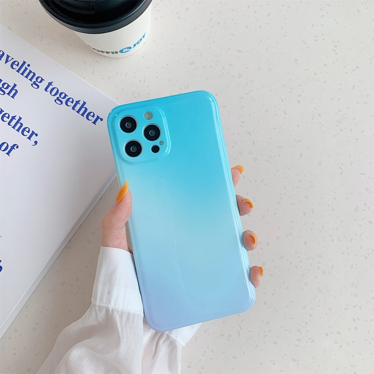 For iPhone 11 Pro Max Colorful Halo Dyed Stripe Straight Edge Magic Cube Protective Case