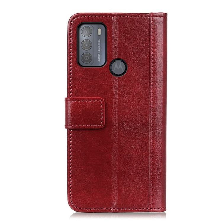 For Motorola Moto G50 Peas Crazy Horse Texture Horizontal Flip Leather Case with Holder & Card Slots & Wallet