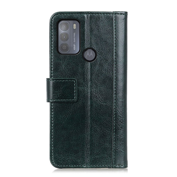For Motorola Moto G50 Peas Crazy Horse Texture Horizontal Flip Leather Case with Holder & Card Slots & Wallet
