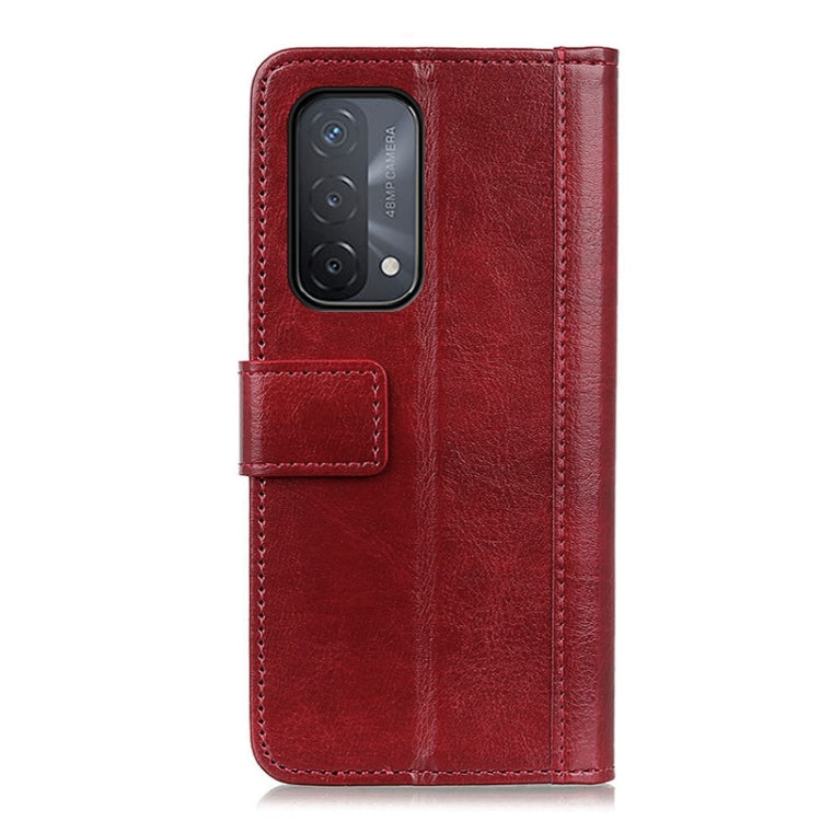 For OPPO A93 5G Peas Crazy Horse Texture Horizontal Flip Leather Case with Holder & Card Slots & Wallet