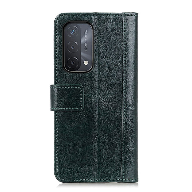 For OPPO A93 5G Peas Crazy Horse Texture Horizontal Flip Leather Case with Holder & Card Slots & Wallet
