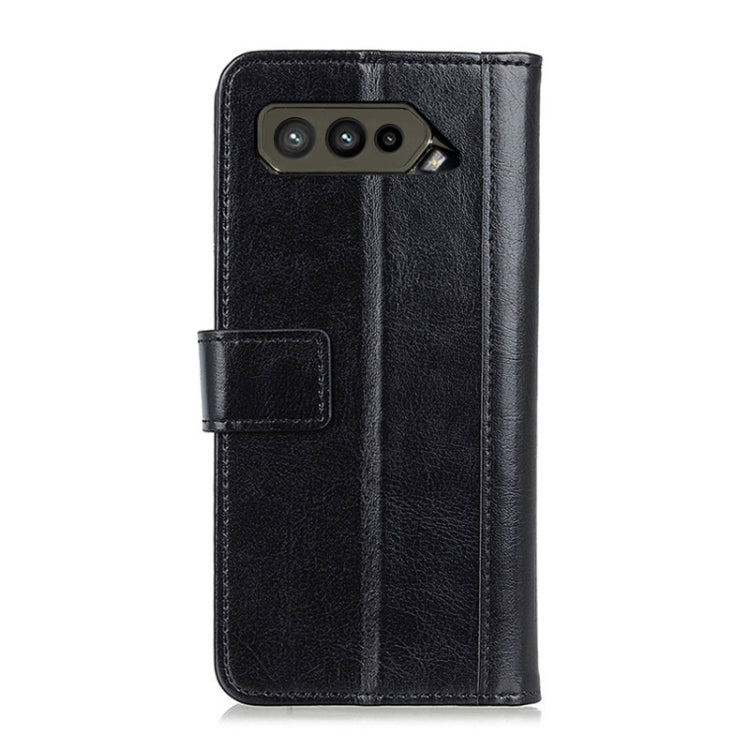 For Asus ROG Phone 5 Peas Crazy Horse Texture Horizontal Flip Leather Case with Holder & Card Slots & Wallet