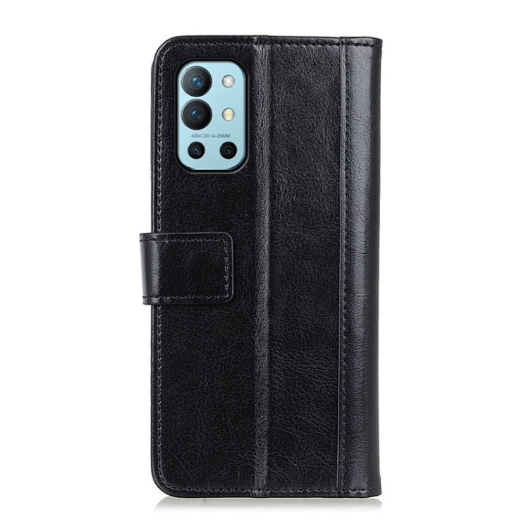 For OnePlus 9R Peas Crazy Horse Texture Horizontal Flip Leather Case with Holder & Card Slots & Wallet