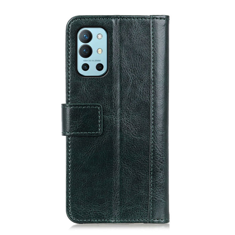 For OnePlus 9R Peas Crazy Horse Texture Horizontal Flip Leather Case with Holder & Card Slots & Wallet