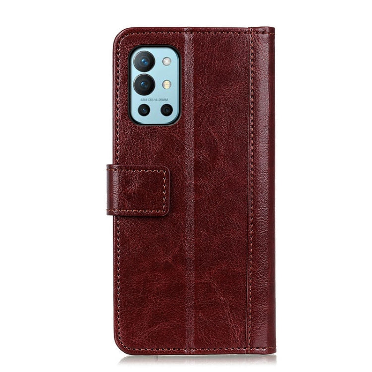 For OnePlus 9R Peas Crazy Horse Texture Horizontal Flip Leather Case with Holder & Card Slots & Wallet