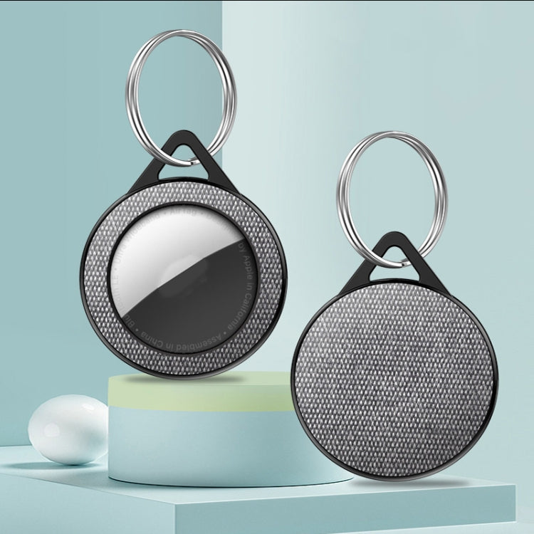 Sea Sand Texture PC Anti-scratch Shockproof Protective Cover Soft Case with Keychain Ring Loop For AirTag