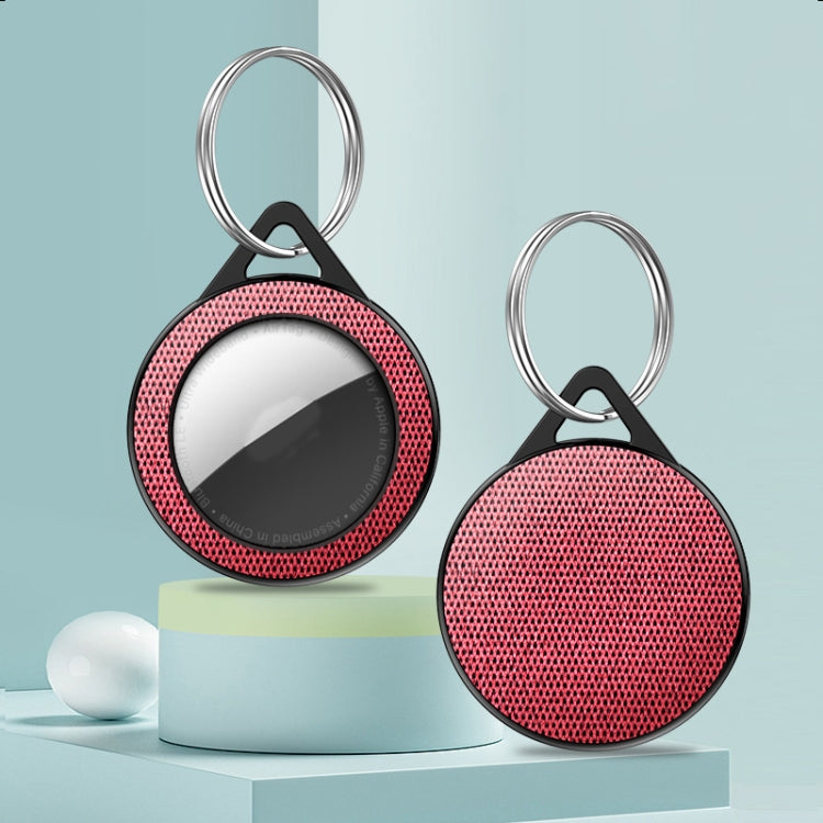 Sea Sand Texture PC Anti-scratch Shockproof Protective Cover Soft Case with Keychain Ring Loop For AirTag