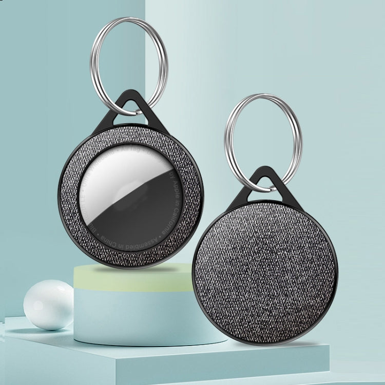 Sea Sand Texture PC Anti-scratch Shockproof Protective Cover Soft Case with Keychain Ring Loop For AirTag