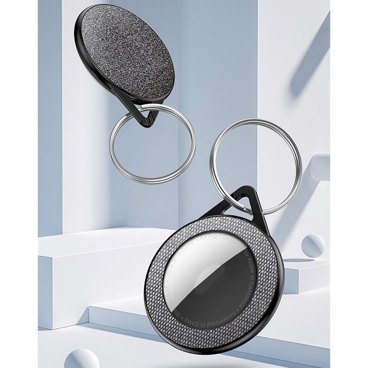 Sea Sand Texture PC Anti-scratch Shockproof Protective Cover Soft Case with Keychain Ring Loop For AirTag