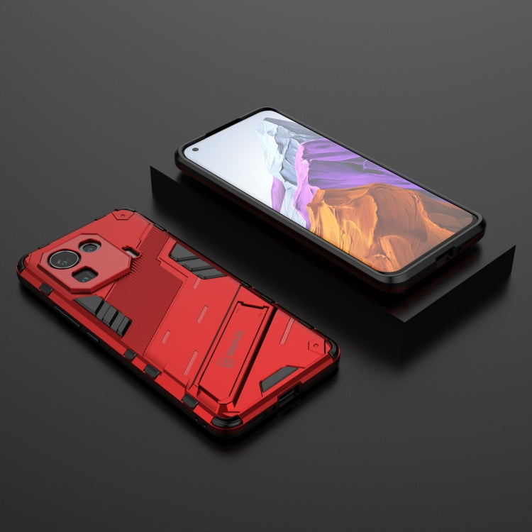 For Xiaomi Mi 11 Pro Punk Armor 2 in 1 PC + TPU Shockproof Case with Invisible Holder