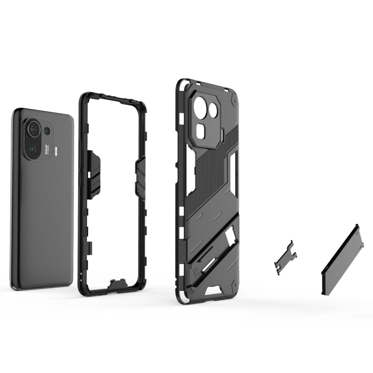 For Xiaomi Mi 11 Pro Punk Armor 2 in 1 PC + TPU Shockproof Case with Invisible Holder