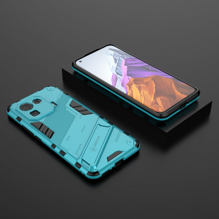 For Xiaomi Mi 11 Pro Punk Armor 2 in 1 PC + TPU Shockproof Case with Invisible Holder